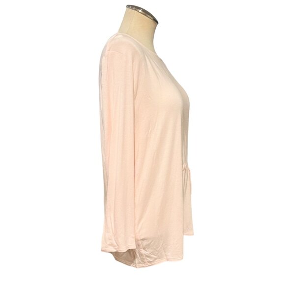 J. Crew NWT Top S Womens Pink Cinch Waist Side Tie 3/4 Sleeve Shirt Size Small - Picture 3 of 9